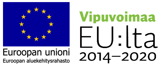 EU:n aluekehitysrahaston logo
